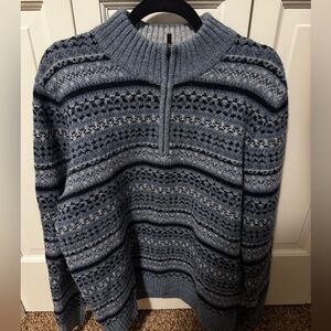 L.L. Bean Quarter Zip Wool Sweater